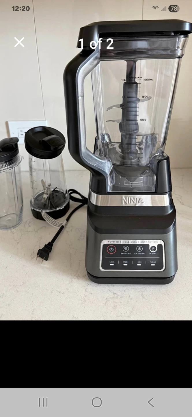 Ninja Auto-iQ Blender with Single Serve Extraction