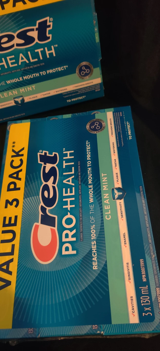Crest Pro-Health Clean Mint Toothpaste 2 packs x3 each - photo 2