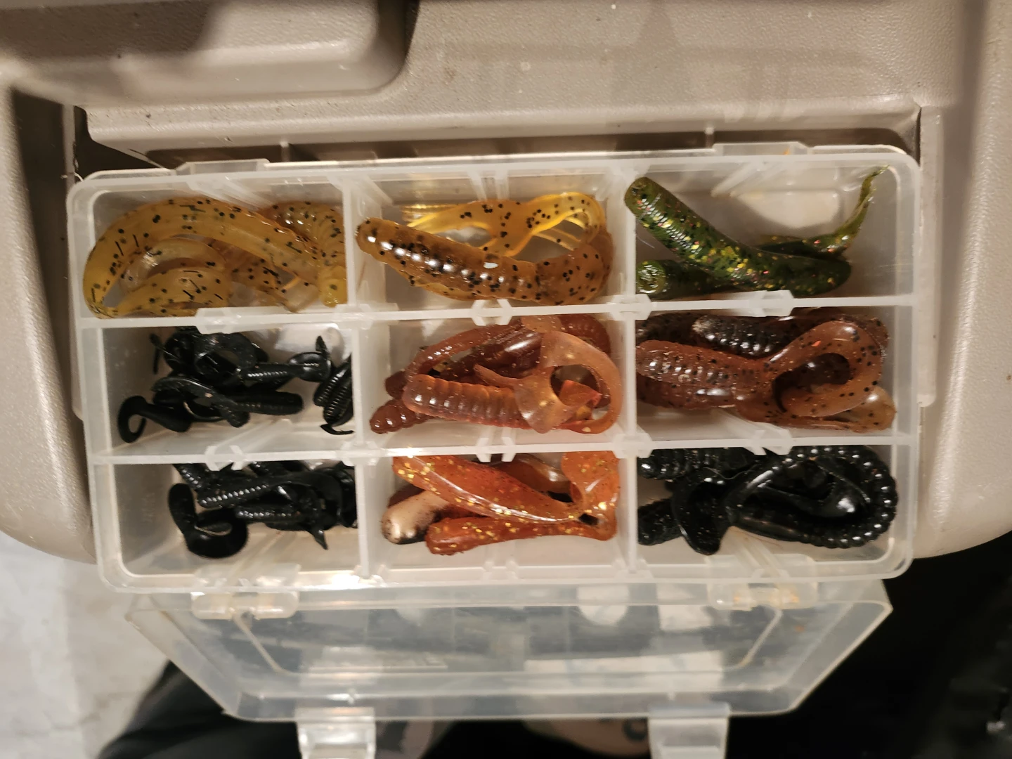 Fishing tackle box with lures - photo 3