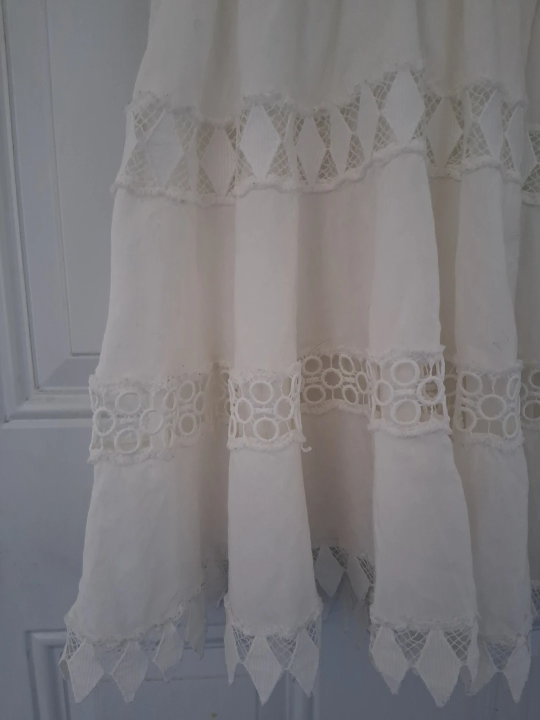 Cream Lace Detail Mini Dress - photo 5