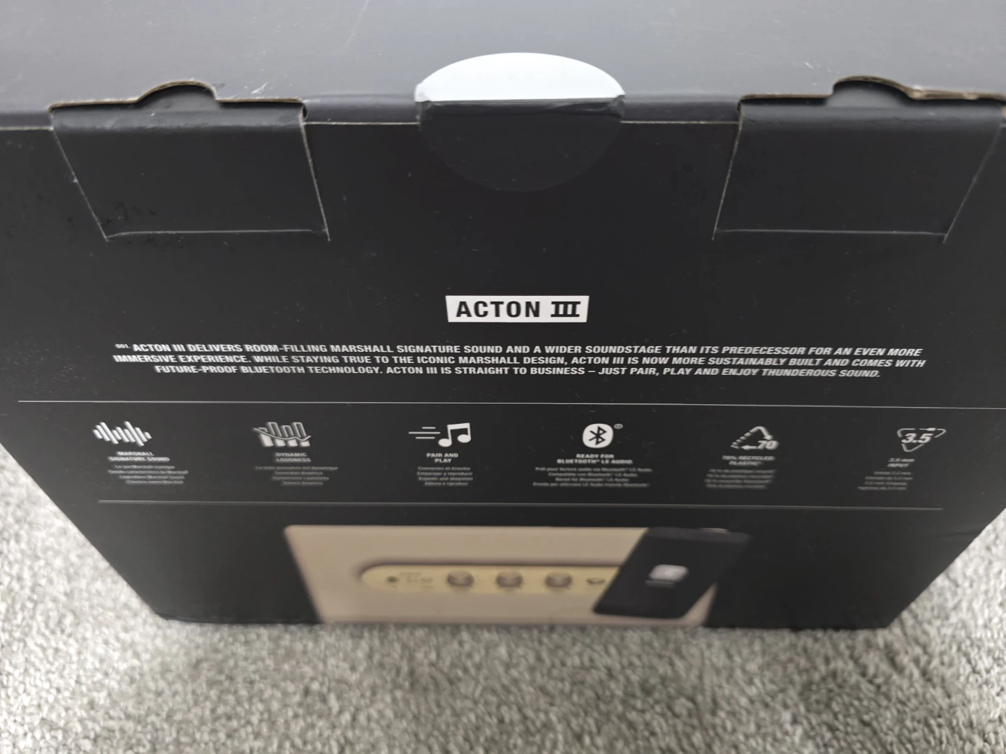 Marshall Acton III Home Bluetooth Speaker (Cream) - photo 2