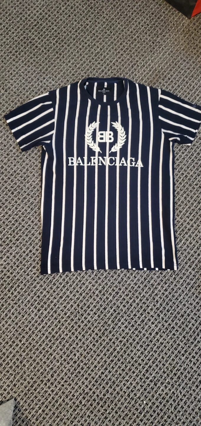 Balenciaga Striped T-Shirt