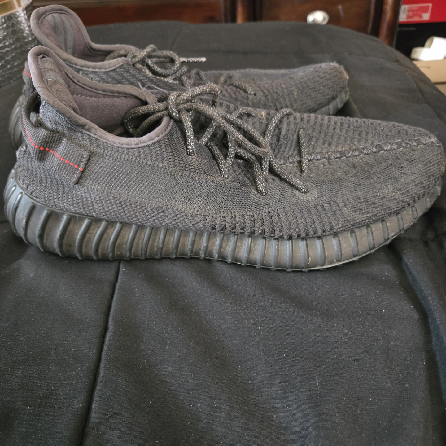 Adidas Yeezy Boost 350 V2 "Core Black" Men's Shoes - photo 4