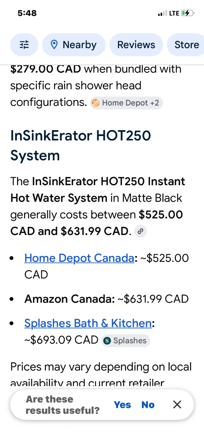 InSinkErator HOT250 Instant Hot Water System - photo 2
