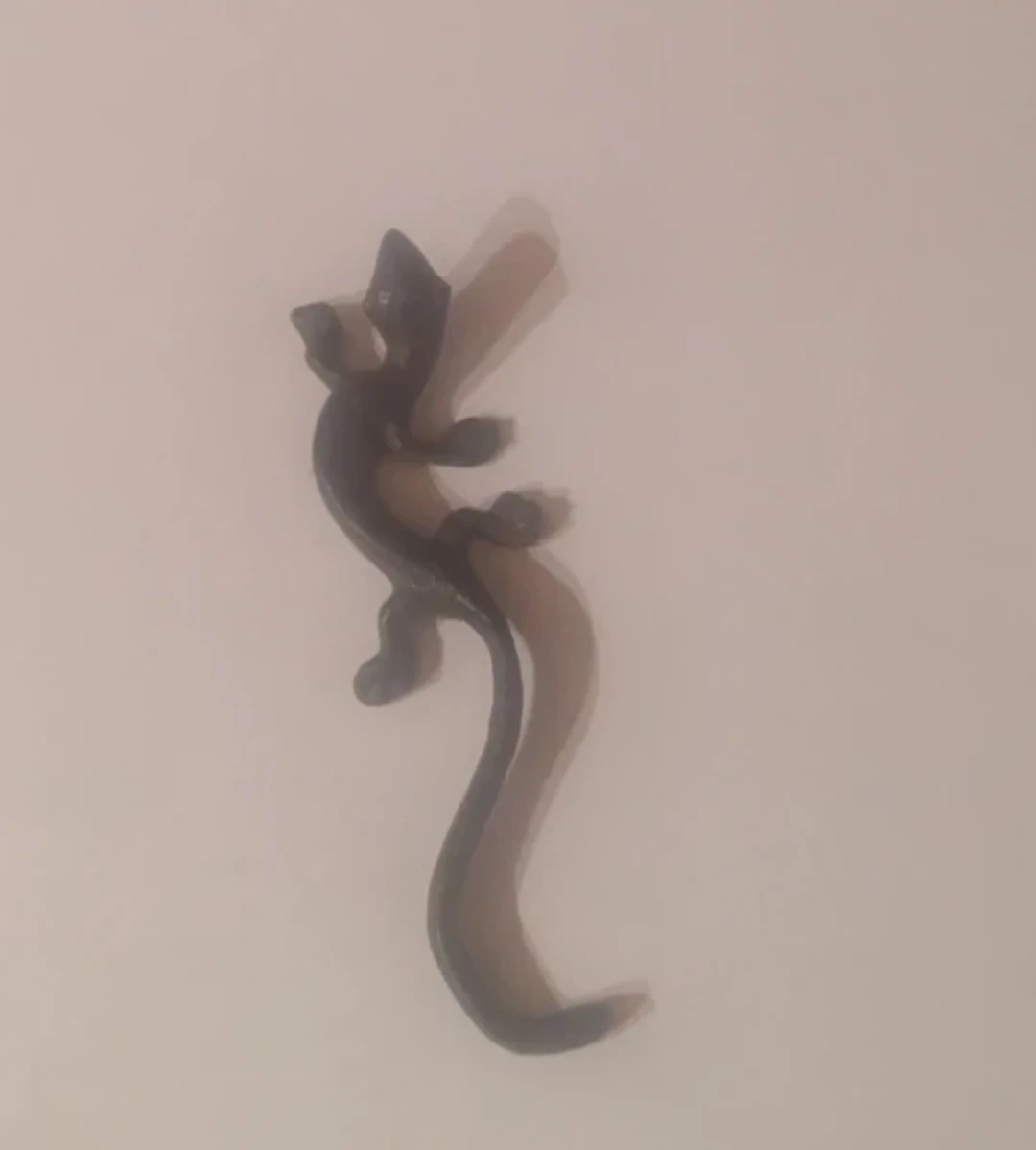 Dark Grey Lizard Figurine
