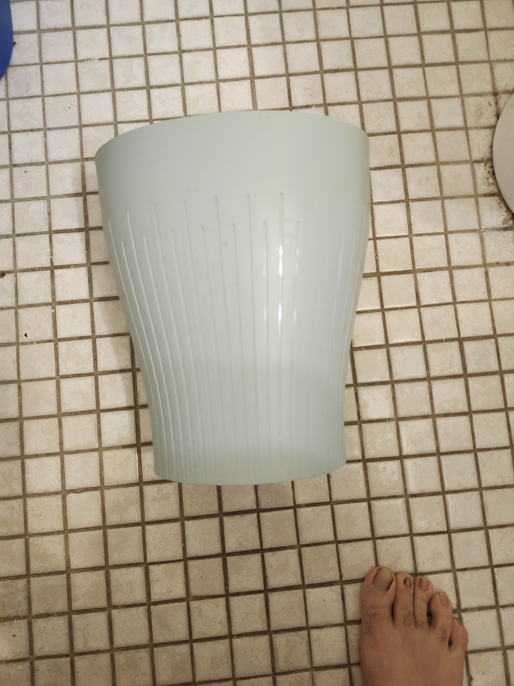 Light Blue Fluted Planter/Pot