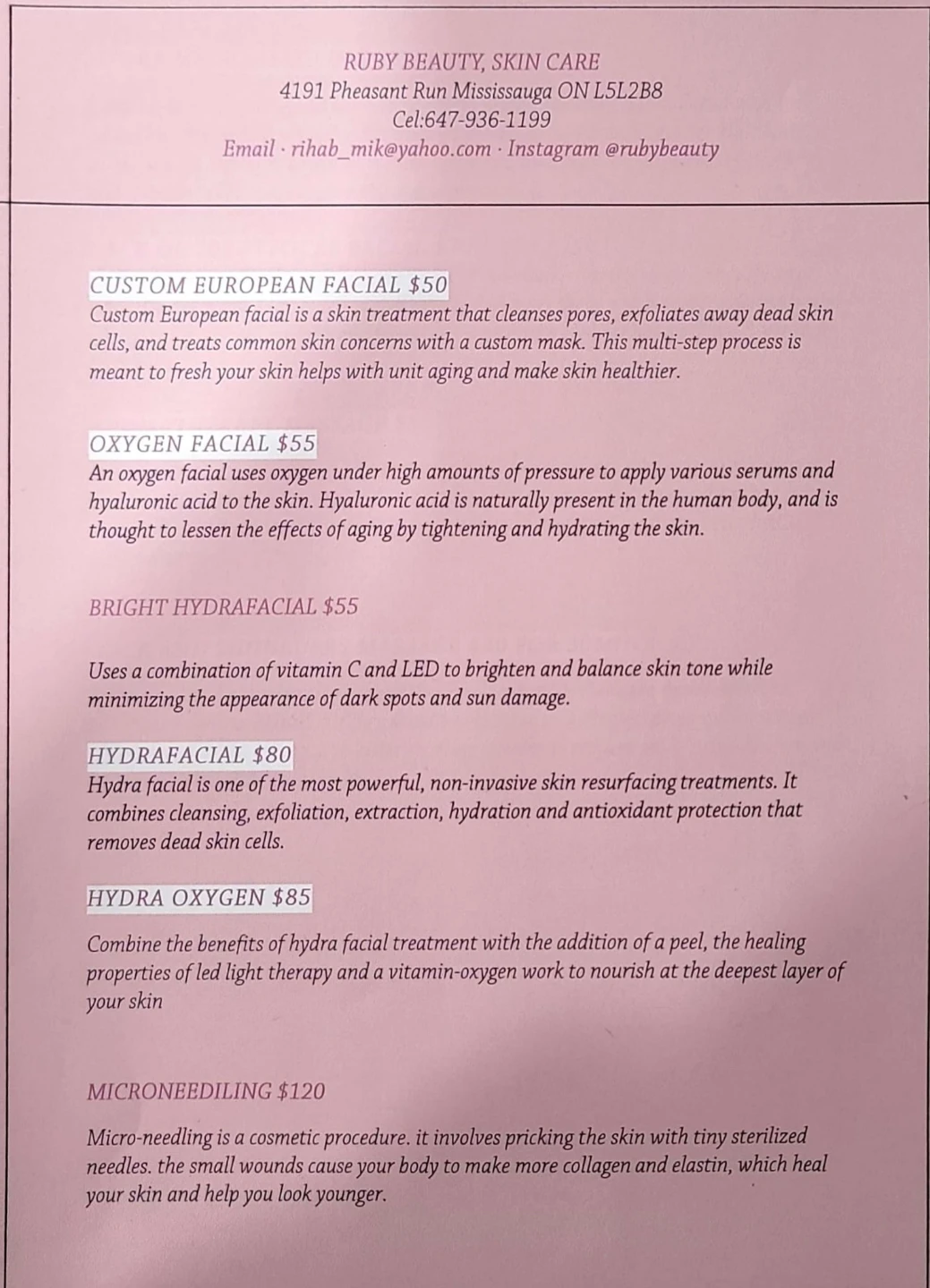 Ruby Beauty Custom European Facial - photo 4