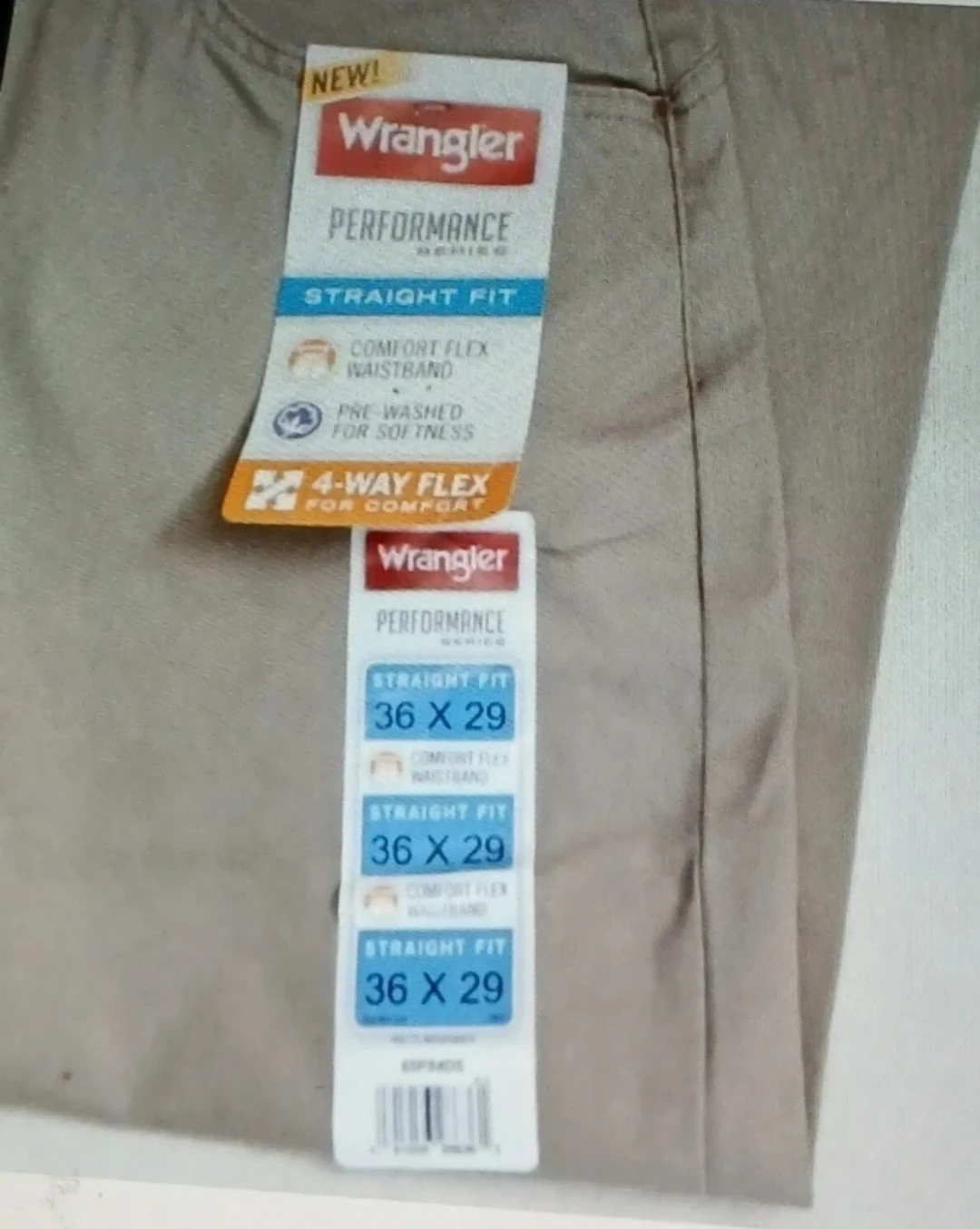 NEW! Wrangler Performance Men's Straight Fit Khakis🌱 - photo 2