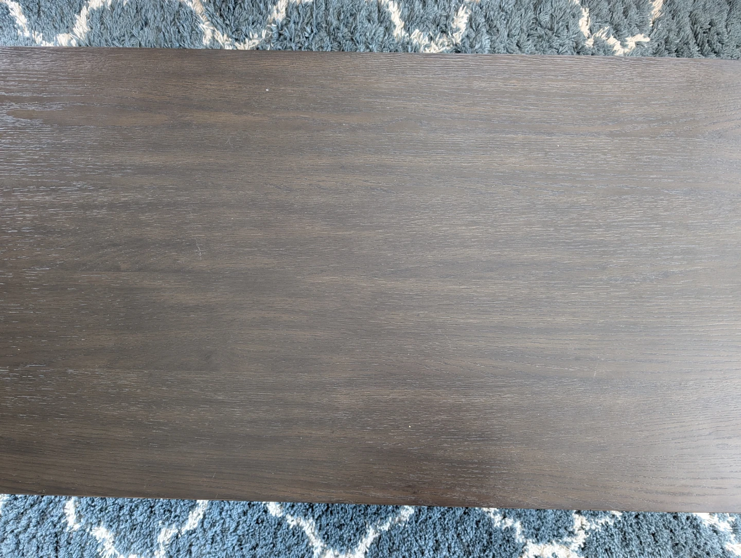Dark Wood Coffee Table with Shelf - photo 3