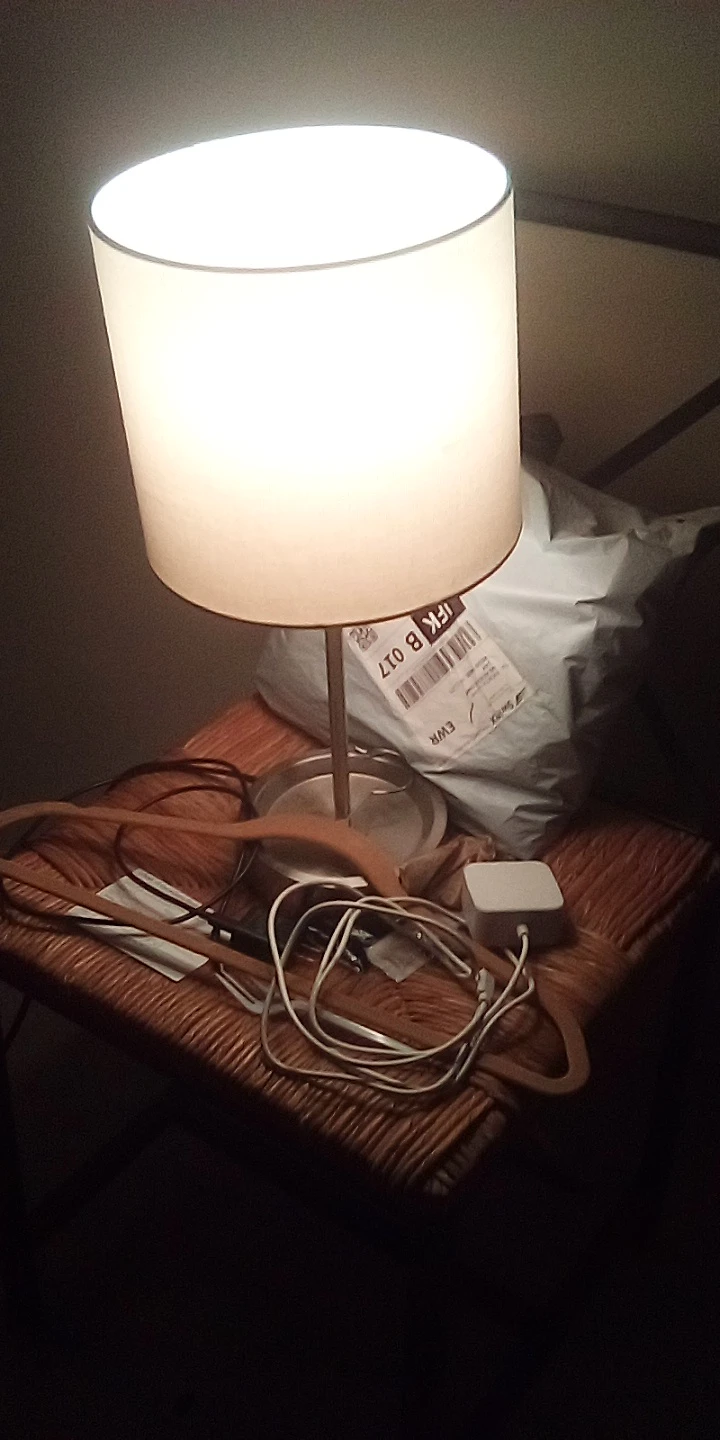 Table Lamp with Drum Shade