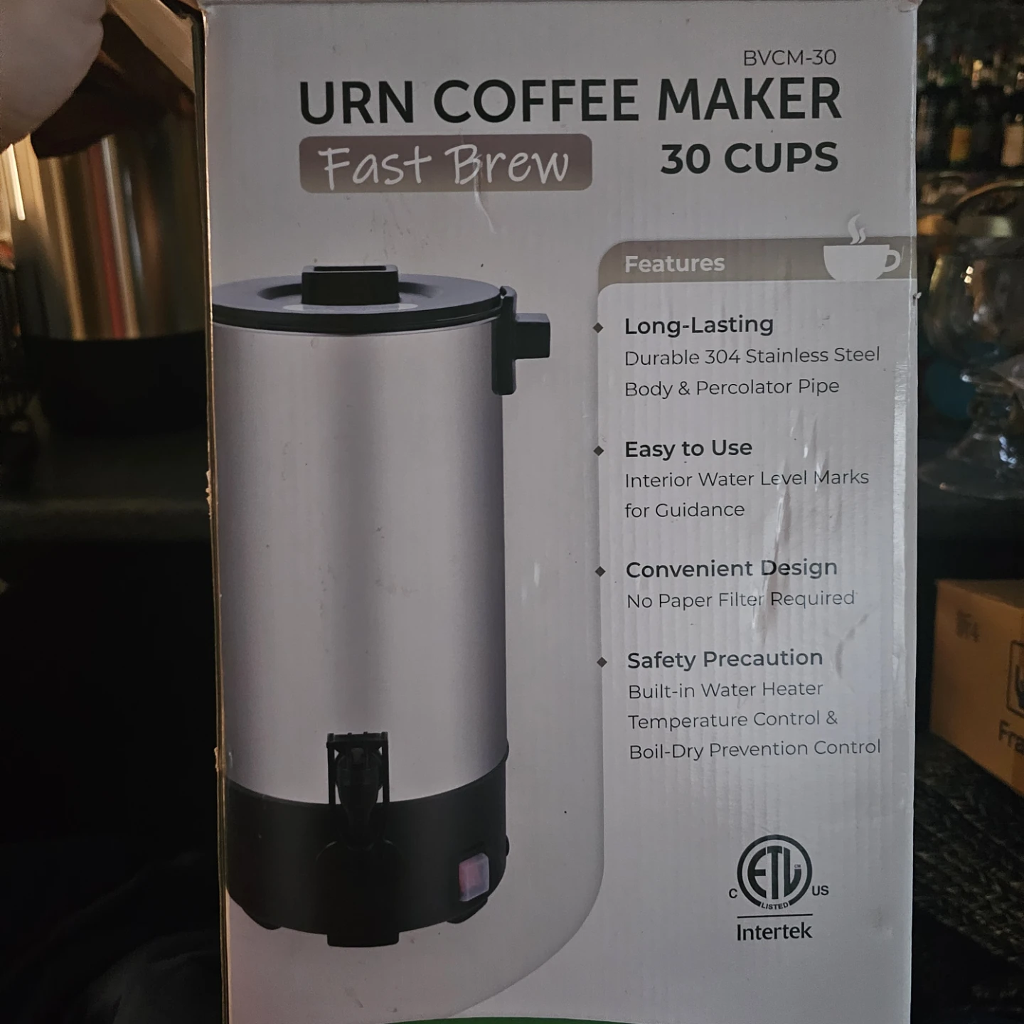 Urn Coffee Maker - Fast Brew, 30 Cups