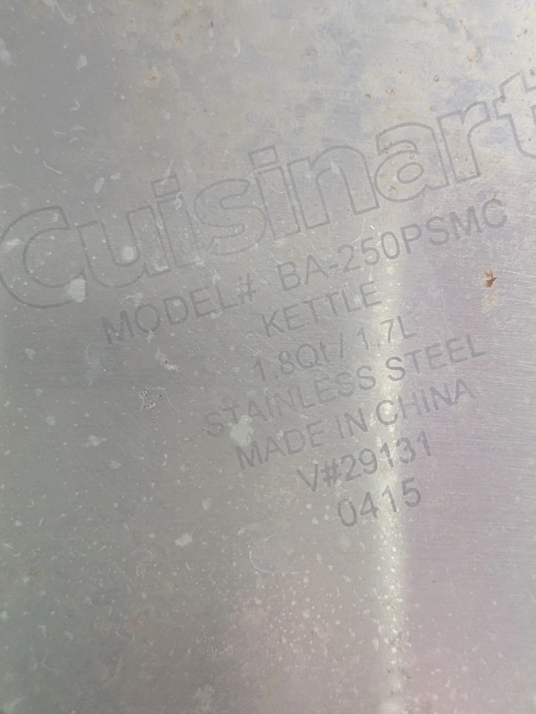 Cuisinart Stainless Steel Kettle 1.8qt / 1.7L - photo 3