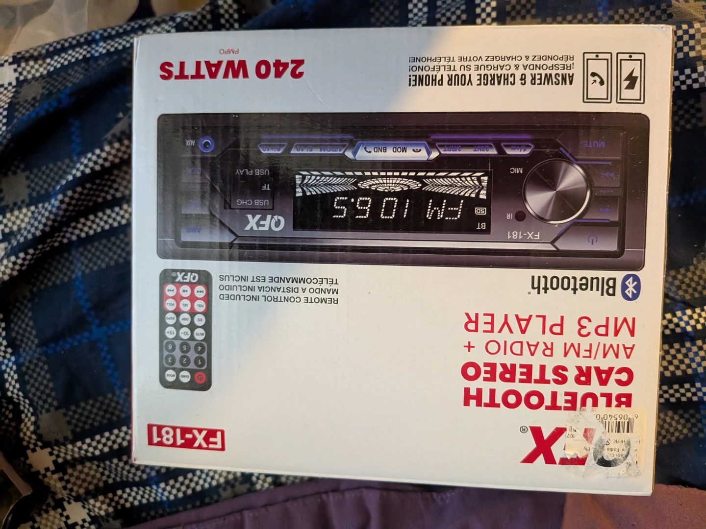 QFX FX-181 Bluetooth Car Stereo AM/FM Radio MP3 Player - photo 3
