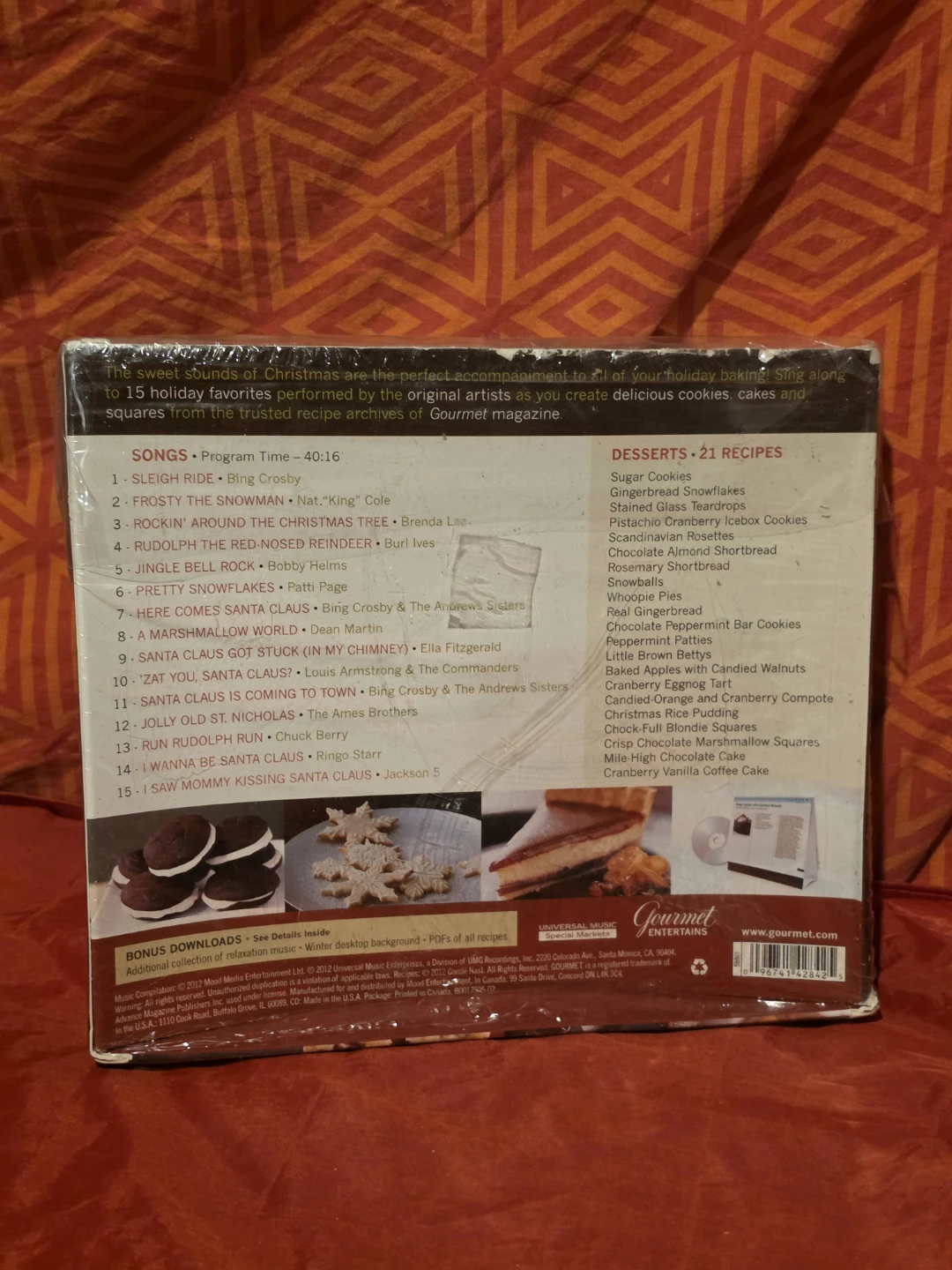 Gourmet Entertains Holiday Hits Songs & Sweets CD - photo 3