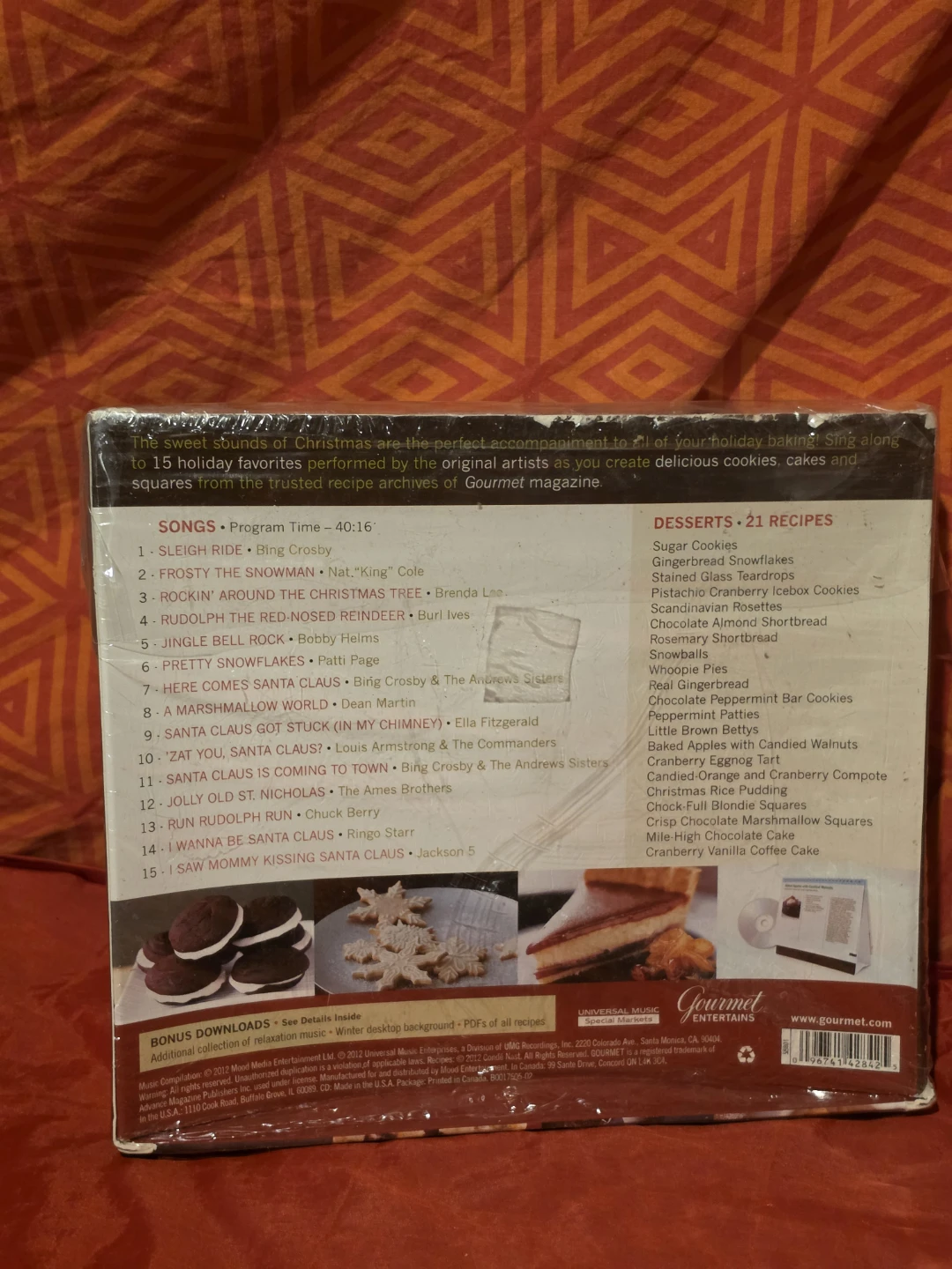 Gourmet Entertains Holiday Hits Songs & Sweets CD - photo 4