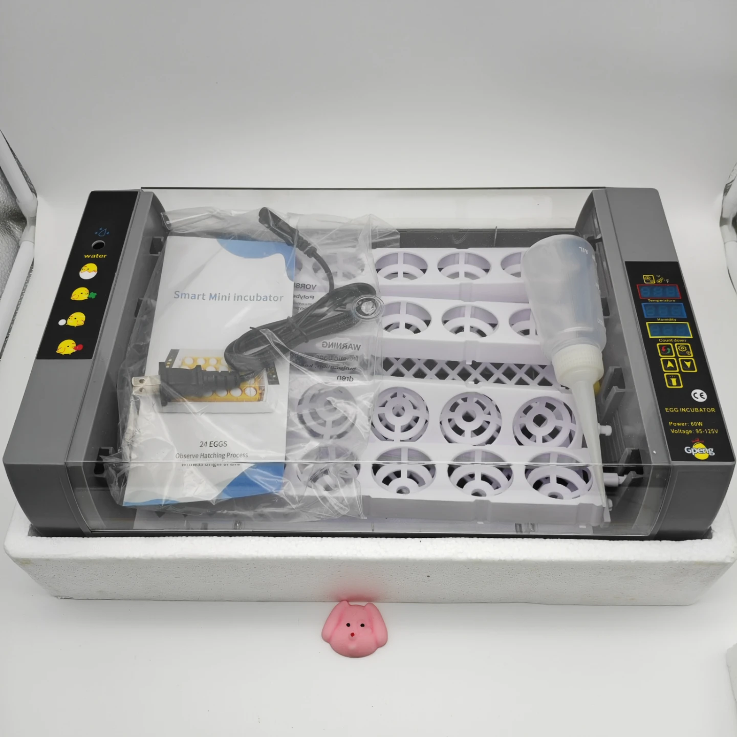 24 Egg Digital Incubator with Temperature Display