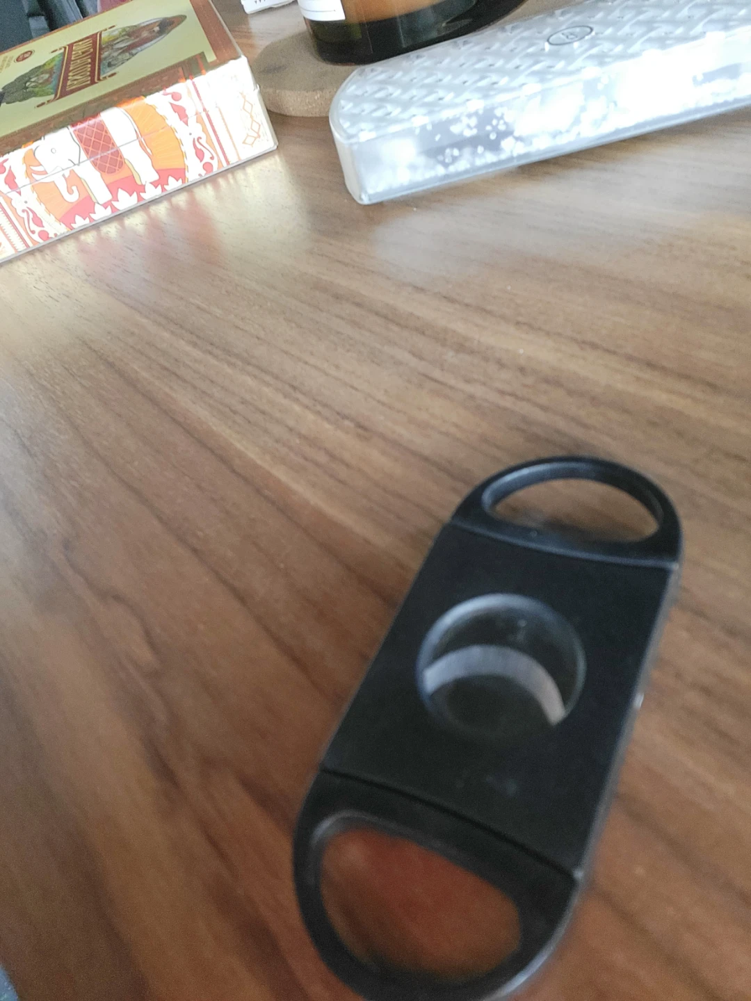 Black Cigar Cutter with Vintage Photo Design - photo 2