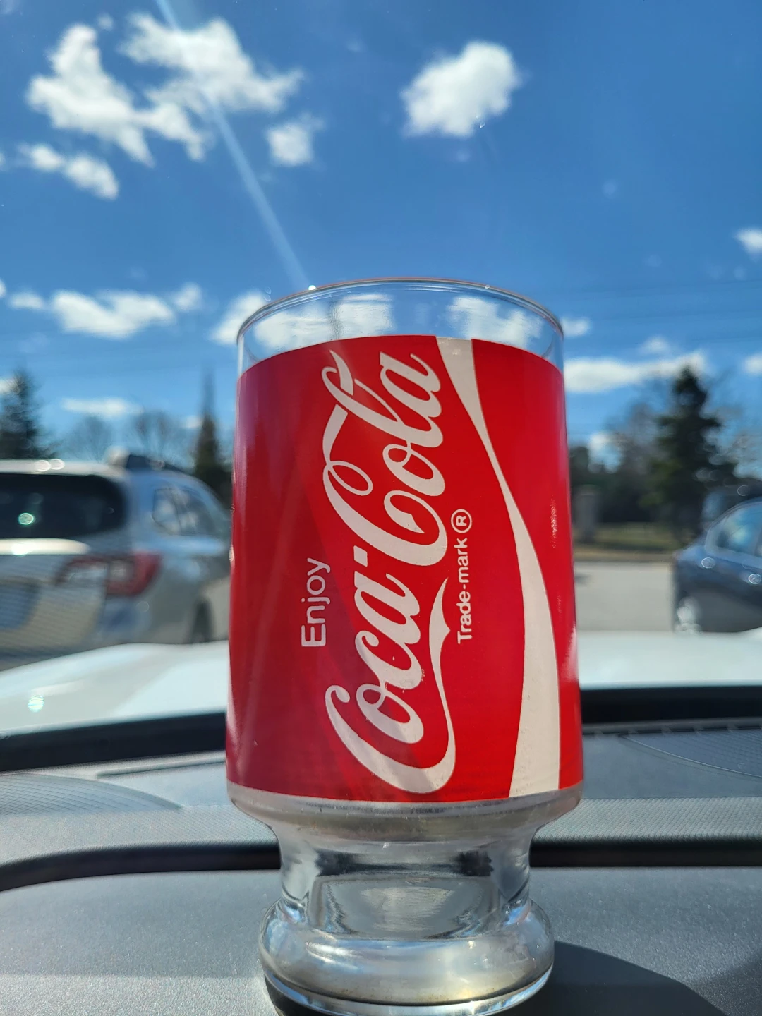 70s Vintage 32 Oz Coca-Cola glass