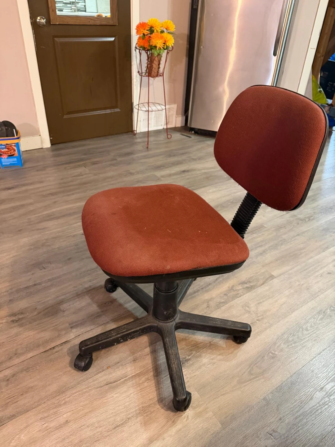 Vintage Wooden Desk and Office Chair - photo 2