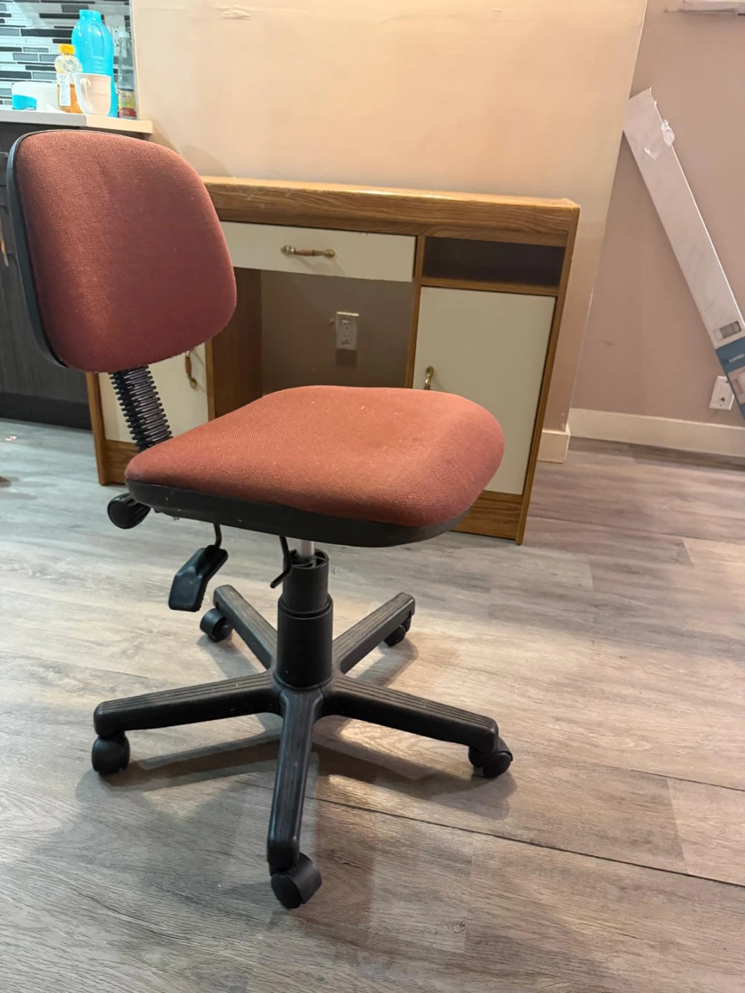 Vintage Wooden Desk and Office Chair - photo 5