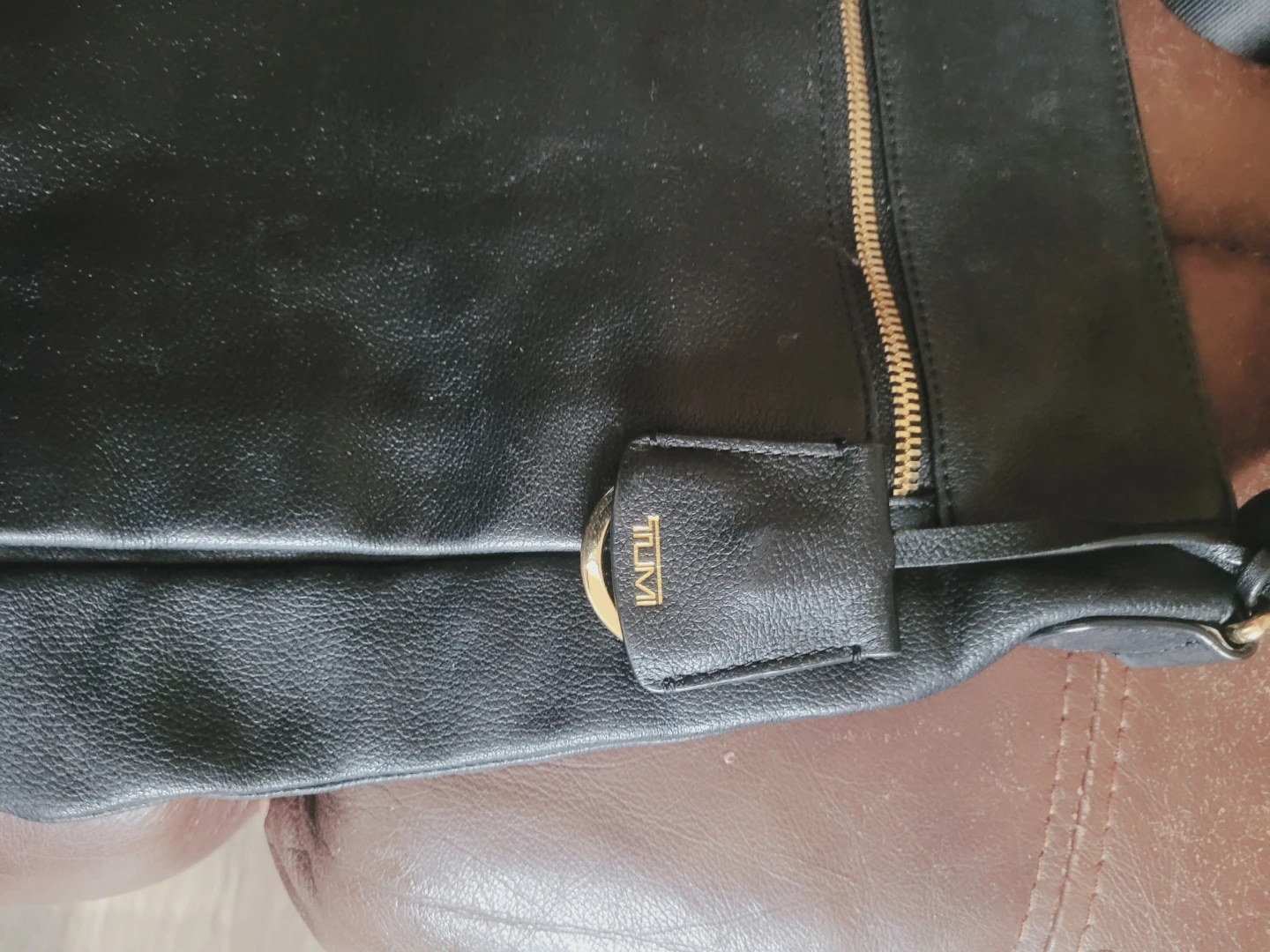 Tumi Black Leather Crossbody Bag - photo 4