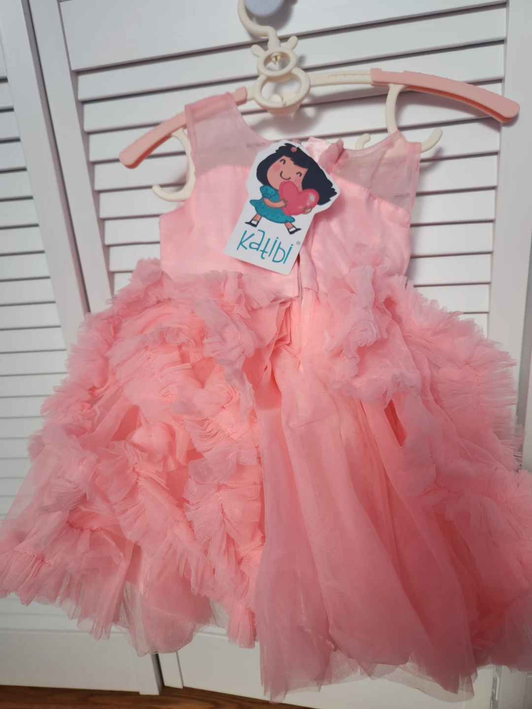 Pink Tulle Party Dress for Girls