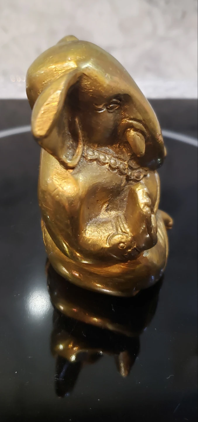 Ganesh Figure, solid brass - photo 2