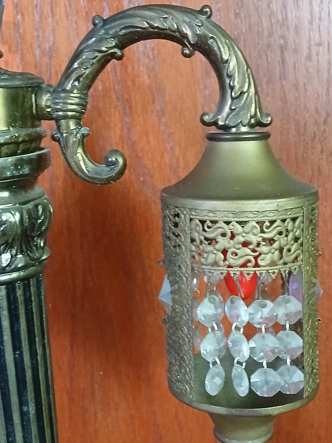Vintage Double Lamp with Marble Base - photo 4