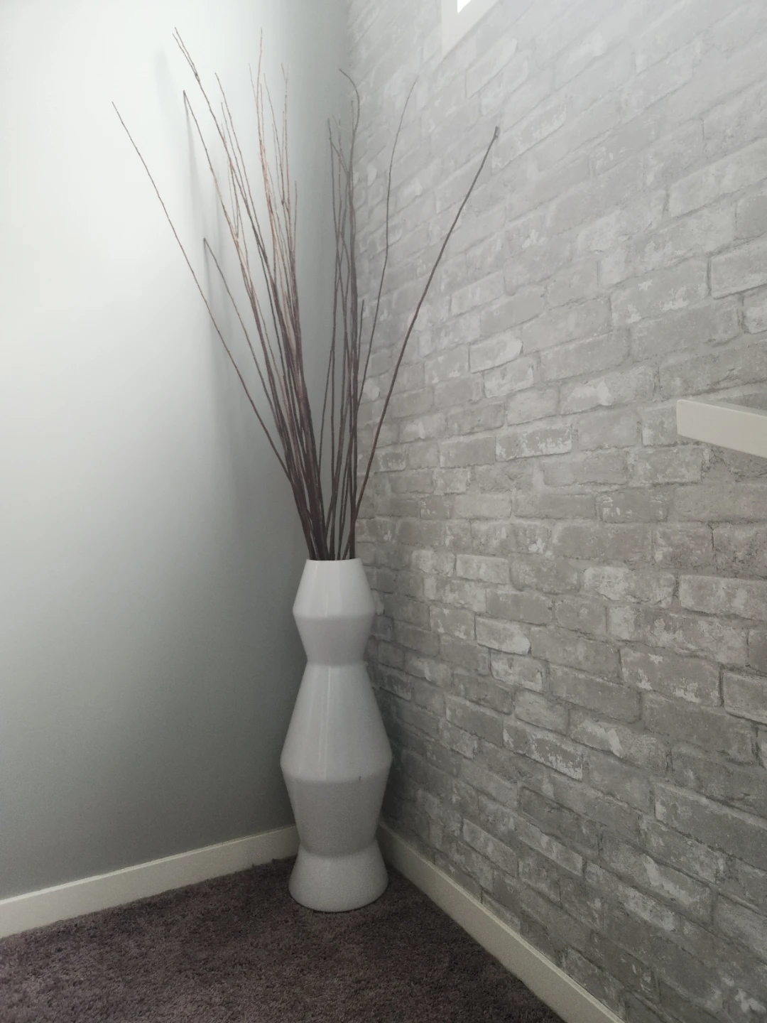 Large White Decorative Floor Vase - photo 2