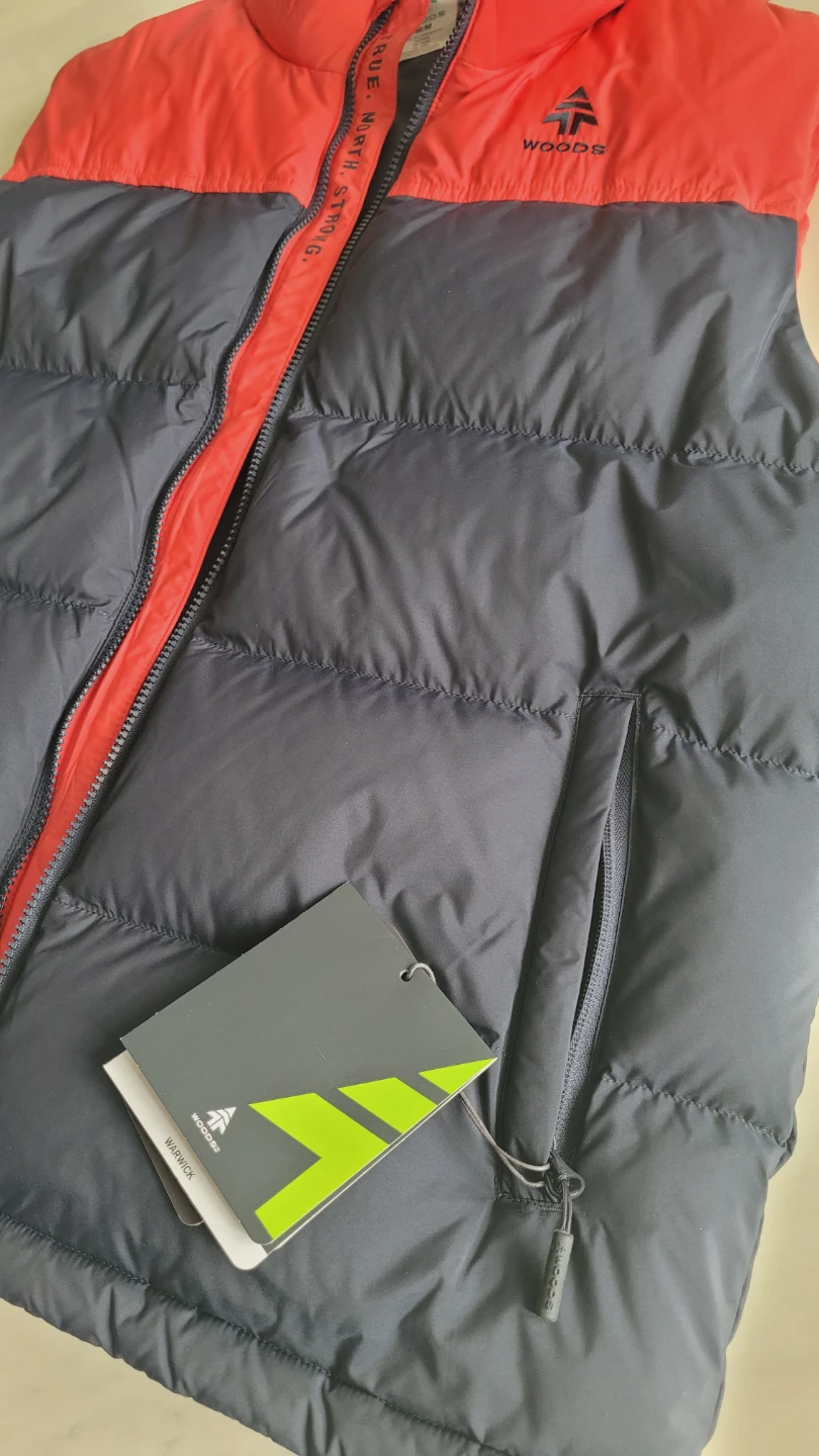 Woods Puffer Vest - Red/Navy - M/M - photo 2