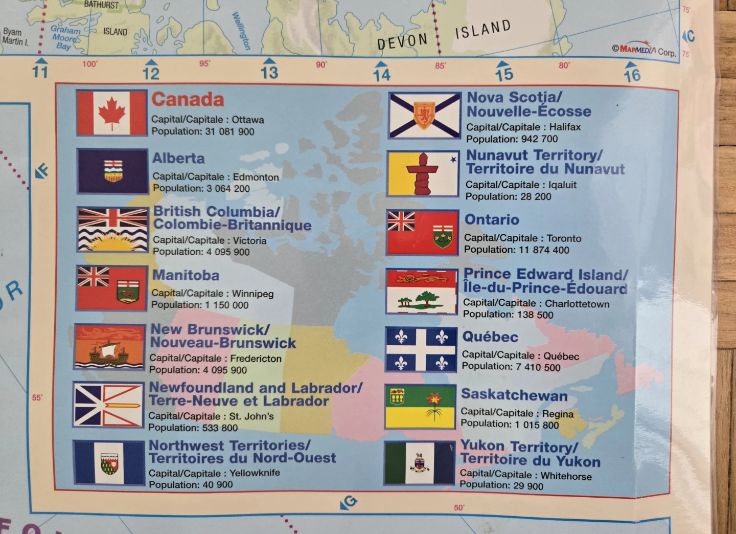 Canadian Map Poster - laminated - photo 2
