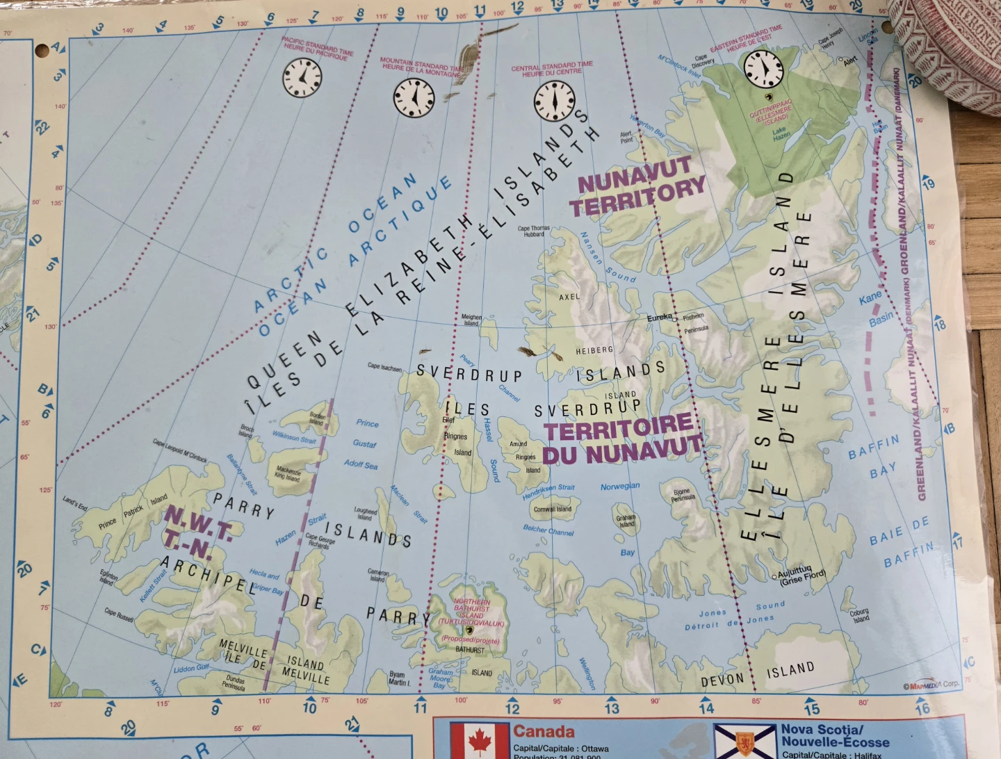 Canadian Map Poster - laminated - photo 3