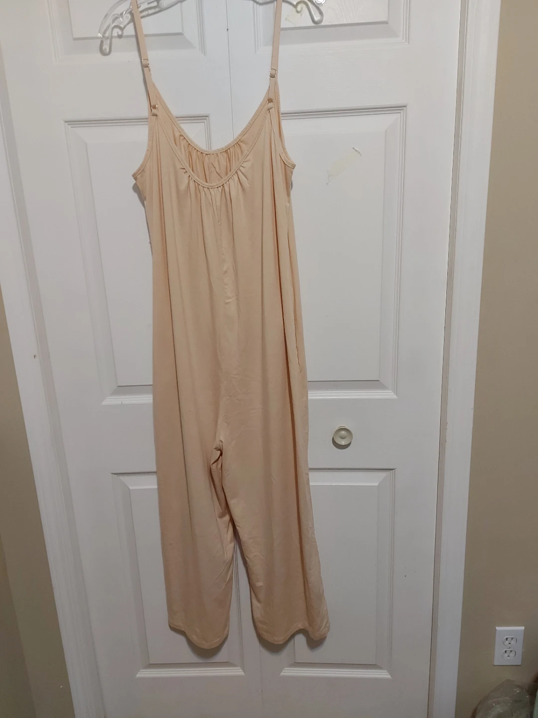 Women's Light Peach Cami Jumpsuit - Size Medium - photo 2