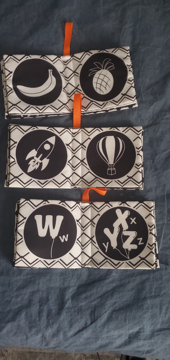 Tumama Black & White Soft Baby Books (Set of 3) - photo 2
