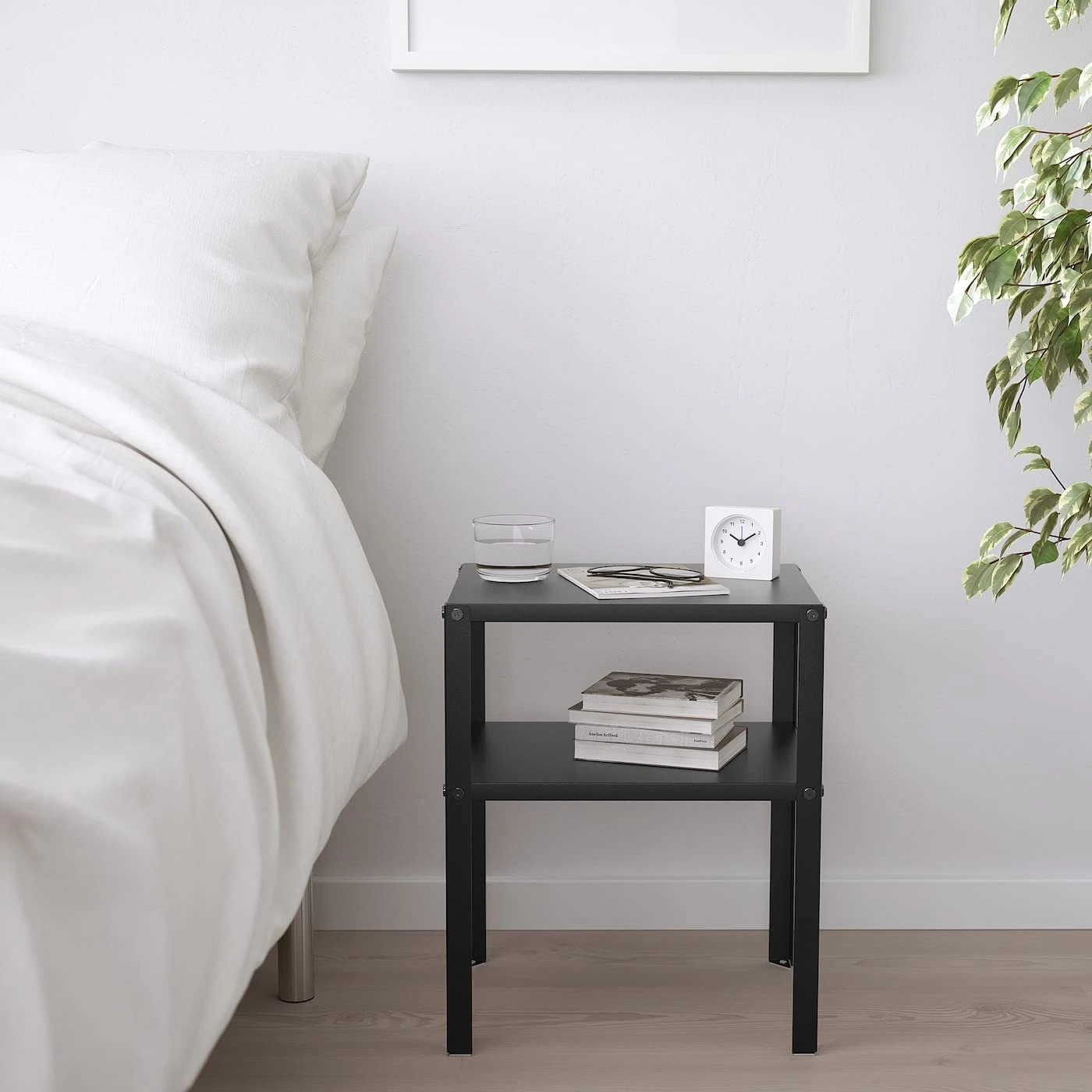 IKEA Knarrevik Metal Nightstand, Black - photo 2