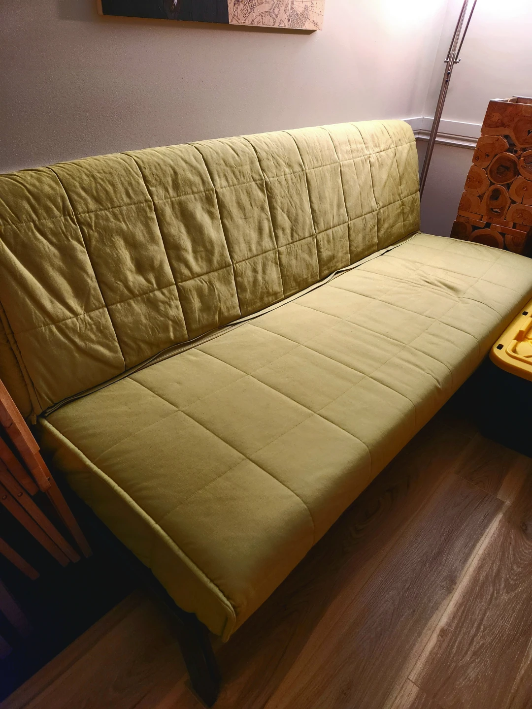 Light Green Futon Sofa Bed - photo 2