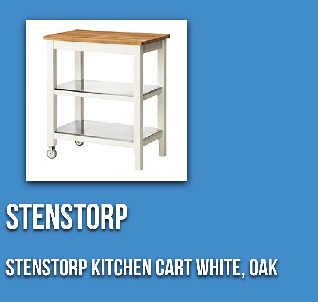 IKEA STENSTORP Kitchen Cart - White, Oak - photo 2