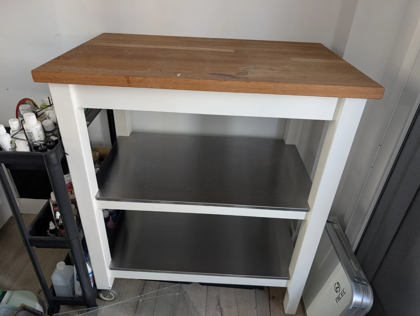 IKEA STENSTORP Kitchen Cart - White, Oak - photo 3