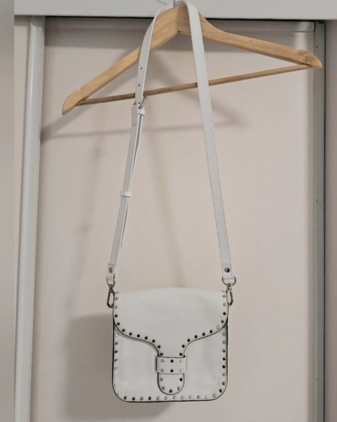 Rebecca Minkoff White Studded Crossbody Bag - photo 2