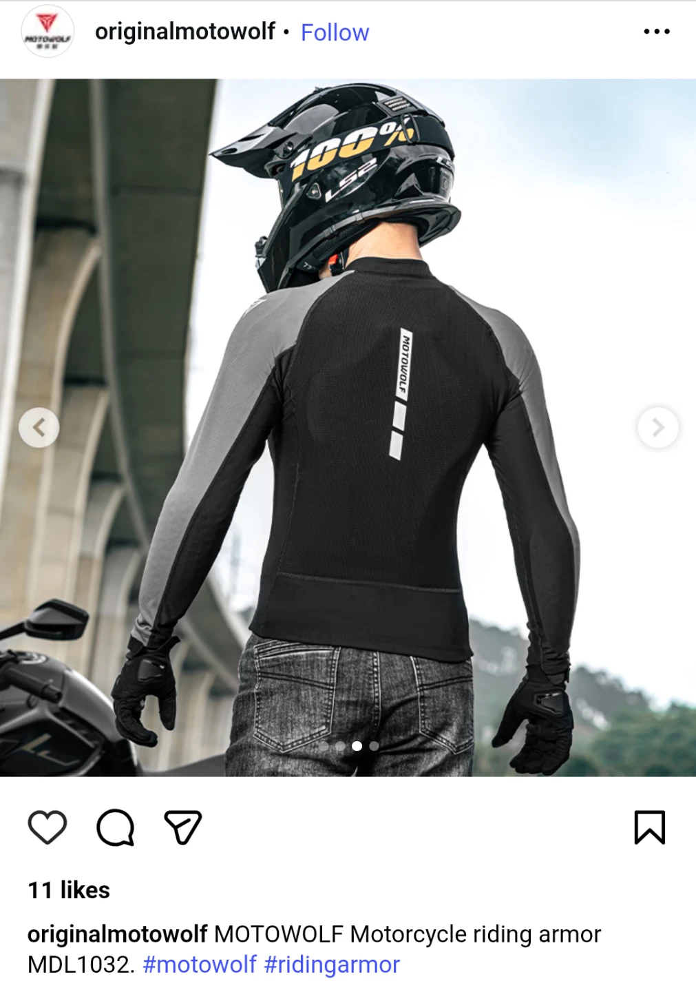 MotoWolf Riding Armor For Men ( 165-175cm/65-80kg) - photo 3