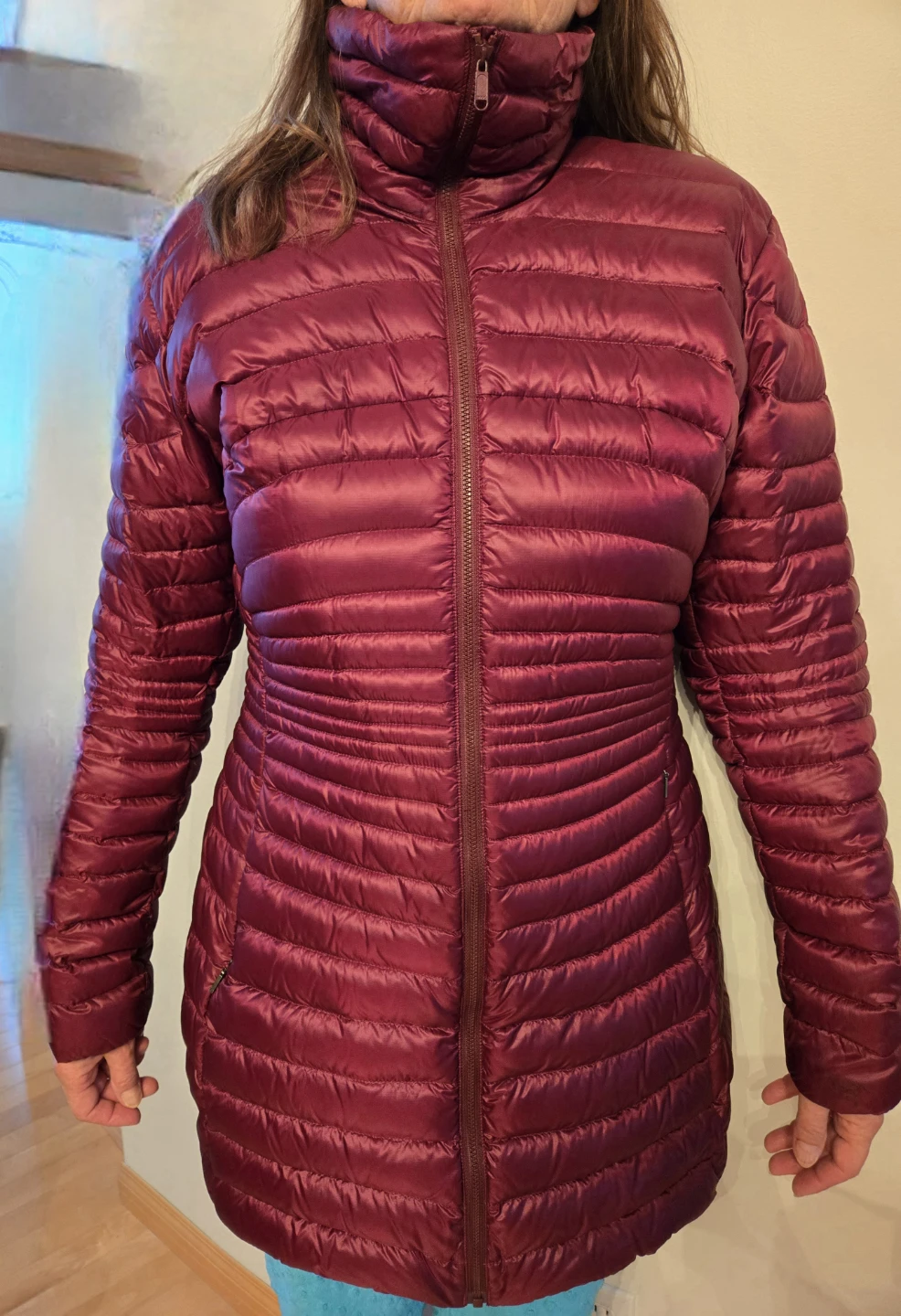 Arc'teryx Maroon Puffer Coat