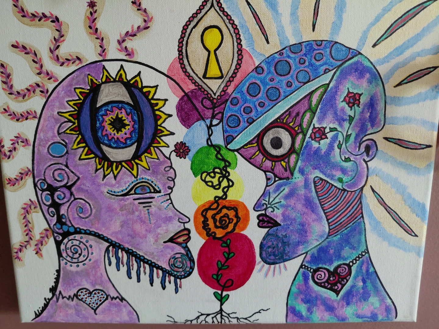 Abstract Psychedelic Art Canvas