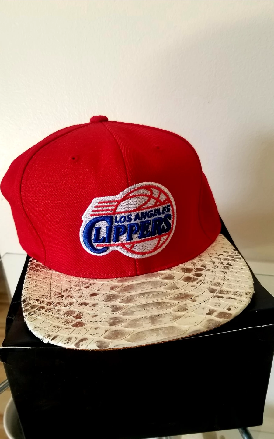 Mitchell & Ness Los Angeles Clippers Python Brim Snapback Hat