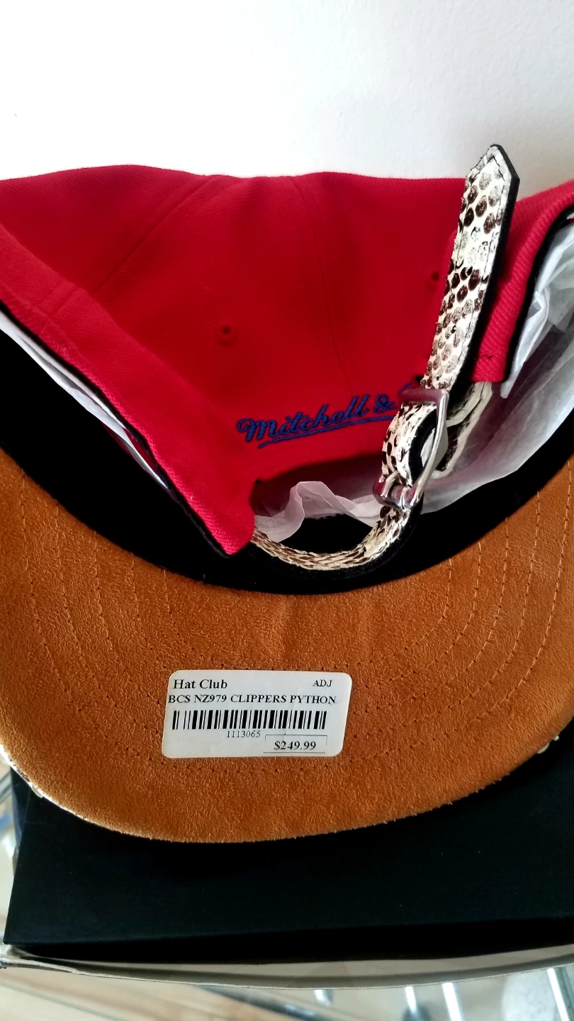 Mitchell & Ness Los Angeles Clippers Python Brim Snapback Hat - photo 2