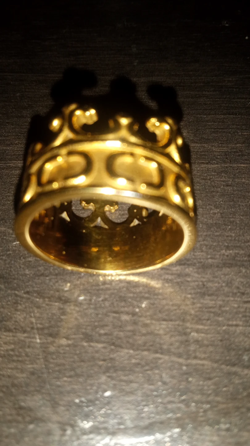 Gold Crown Ring - photo 4