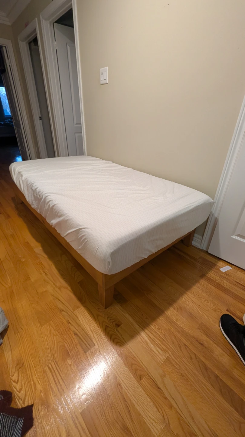 Wooden Bed Frame with Slatted Base - photo 2