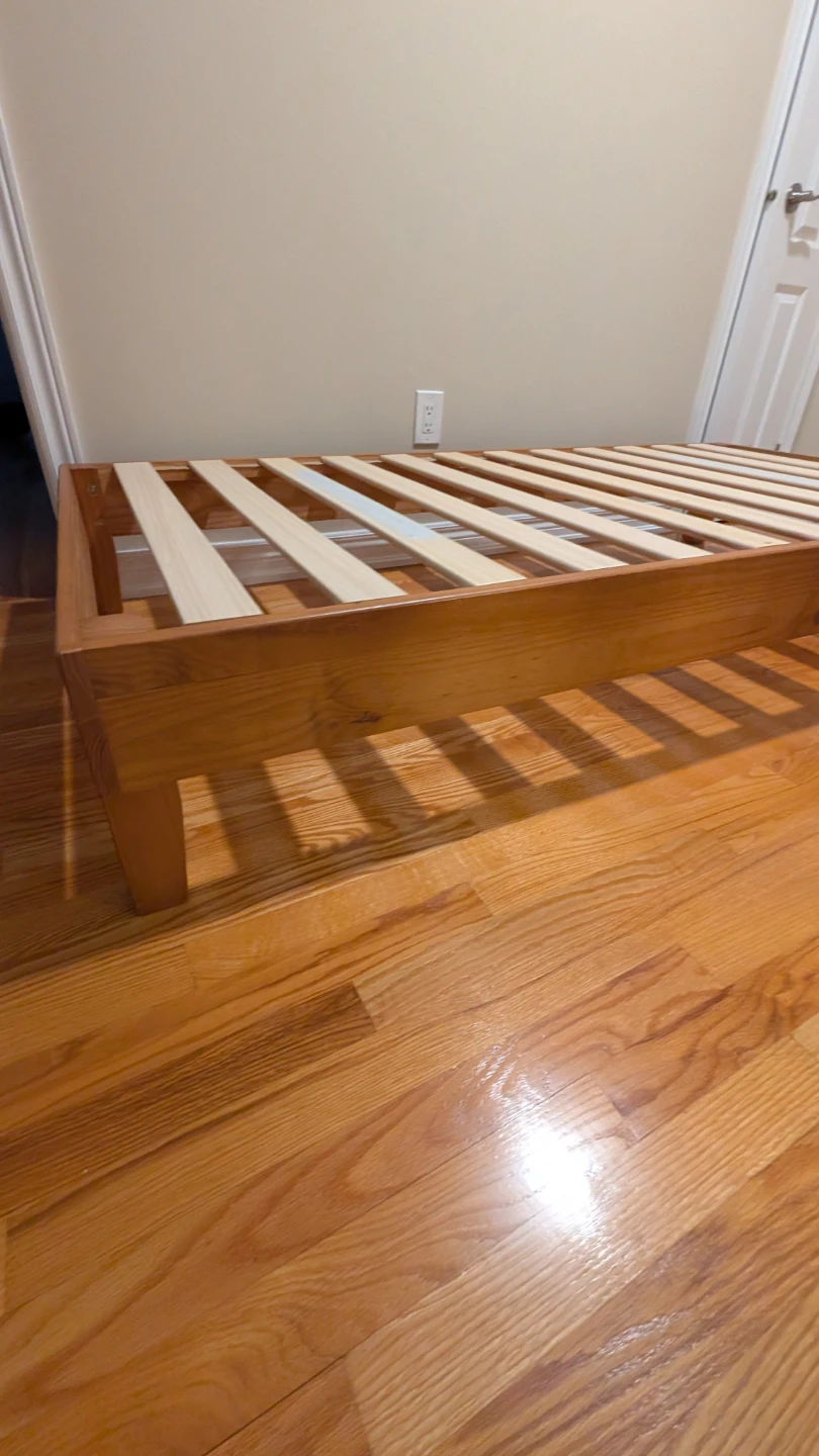Wooden Bed Frame with Slatted Base - photo 3