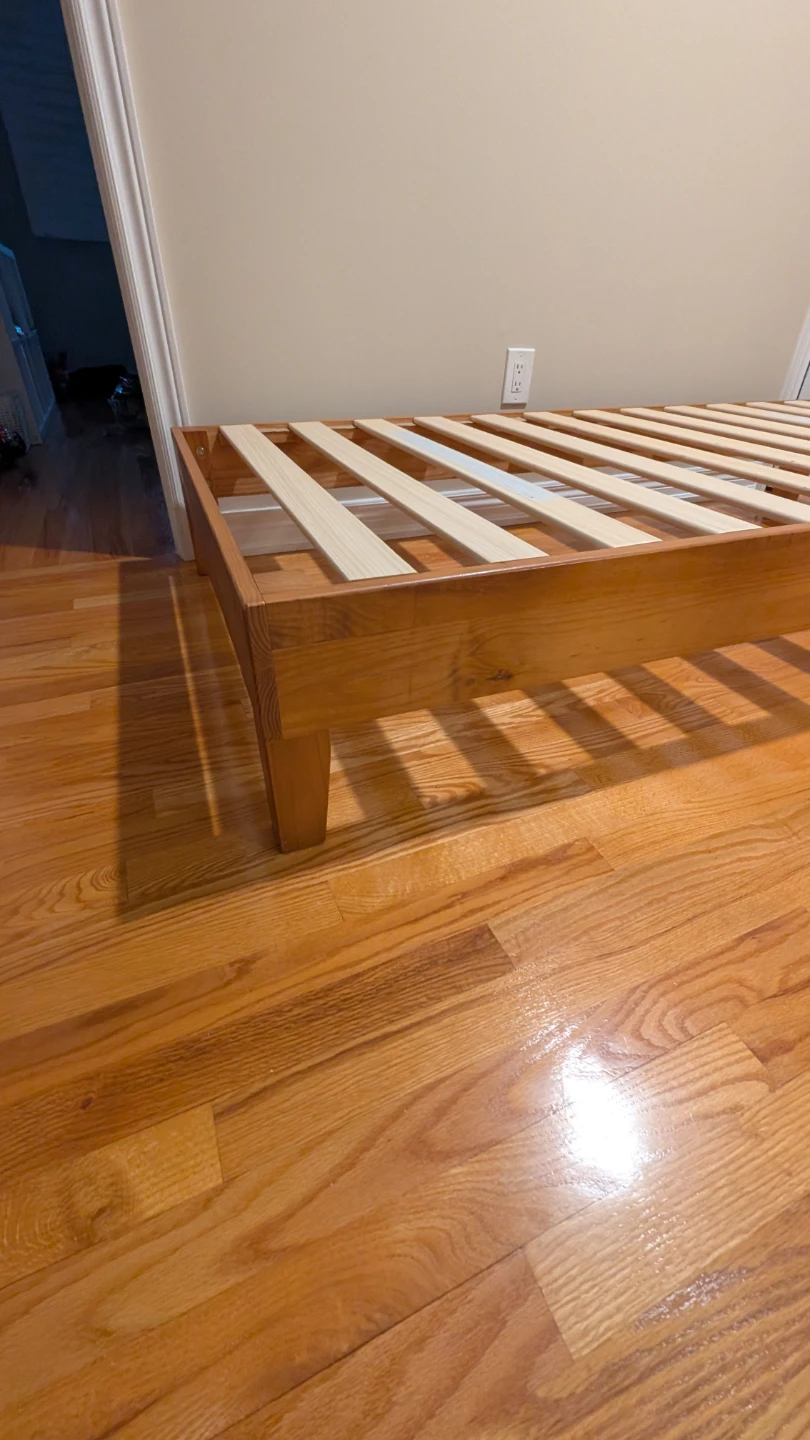 Wooden Bed Frame with Slatted Base - photo 4