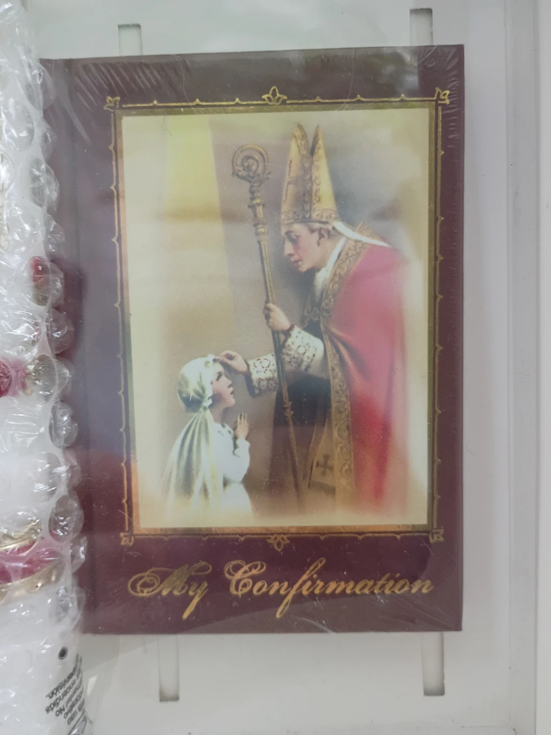 Confirmation Candle Set with Rosary