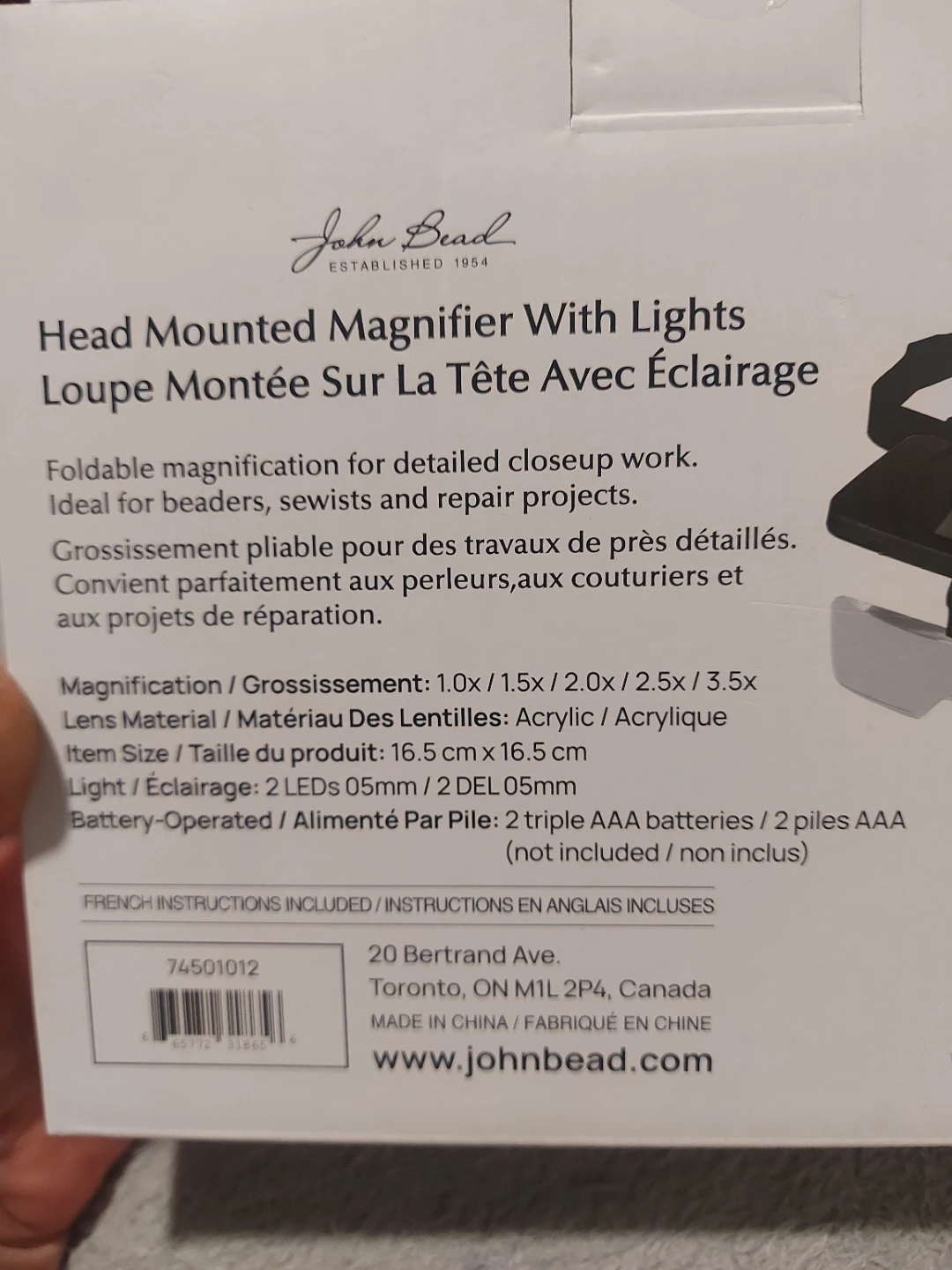 *HEAD MOUNTED MAGNIFIER WITH LIGHTS & 5 LENSES* - photo 3